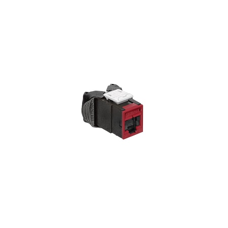 Leviton BACKSHELL CONNECTORS JK AX1 C6A UTP SHTR RD 6AUJK-SR6